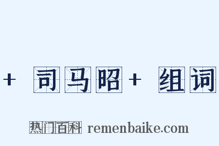 +司马昭+组词是什么意思的图片